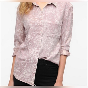 BYCORPUS Acid-Wash Chambray Button Down‎ Shirt